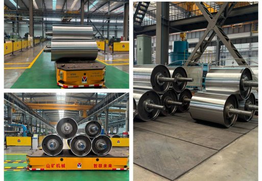 山東省山光市の工場では、現在も滑車が製造されている。