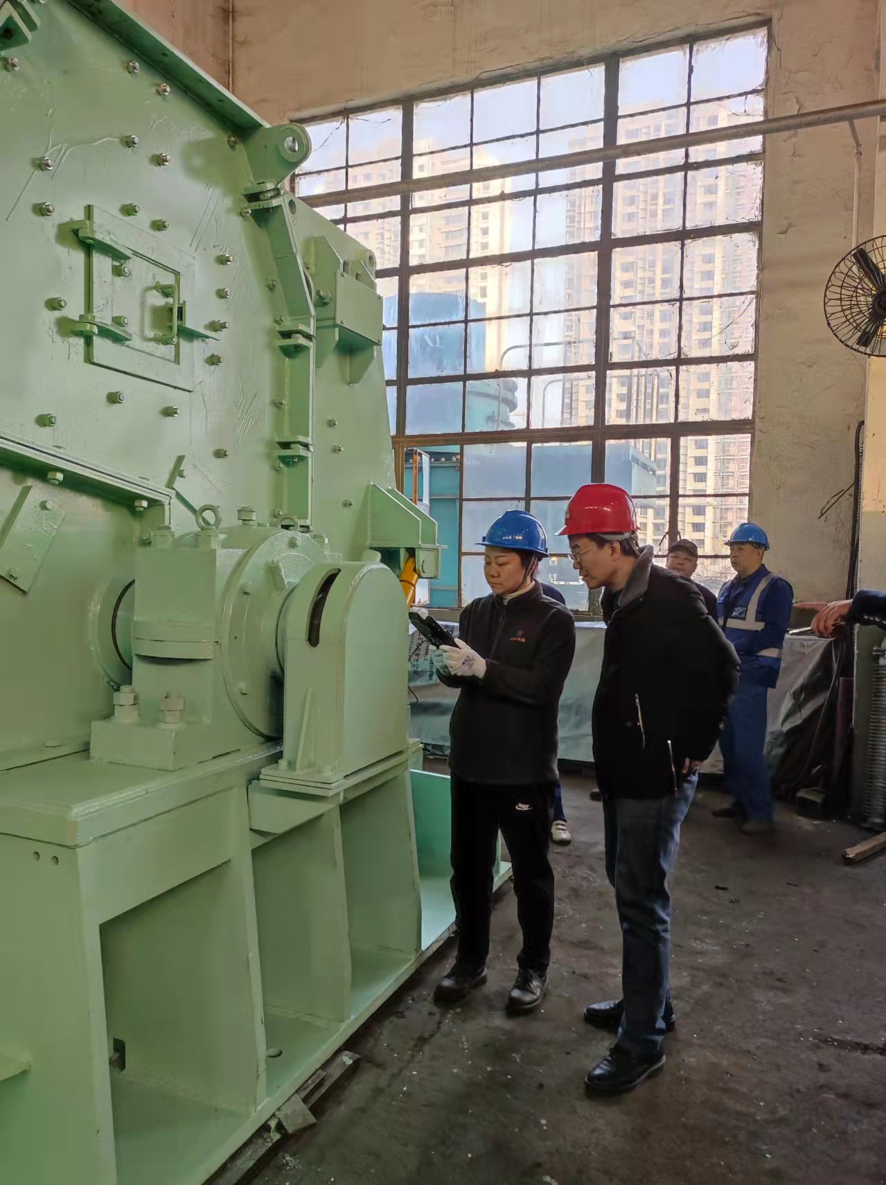 Frantoio a martelli reversibile